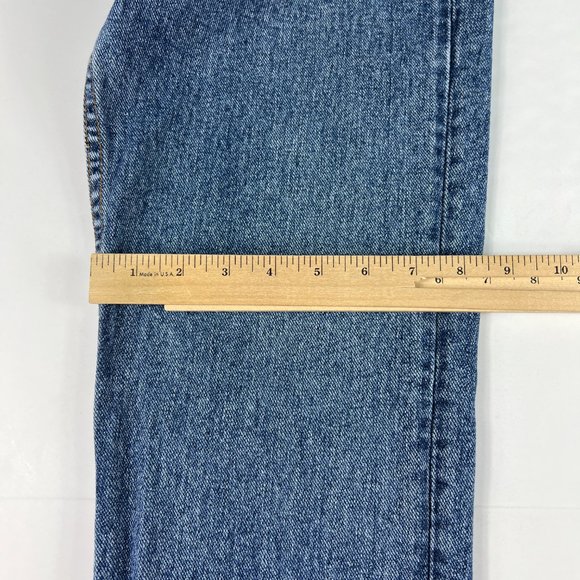 VTG 90s Levi's Jeans Men's 30x32 512 Slim Tapered Blue Faded Denim USA Tag 32x34 - Picture 13 of 16
